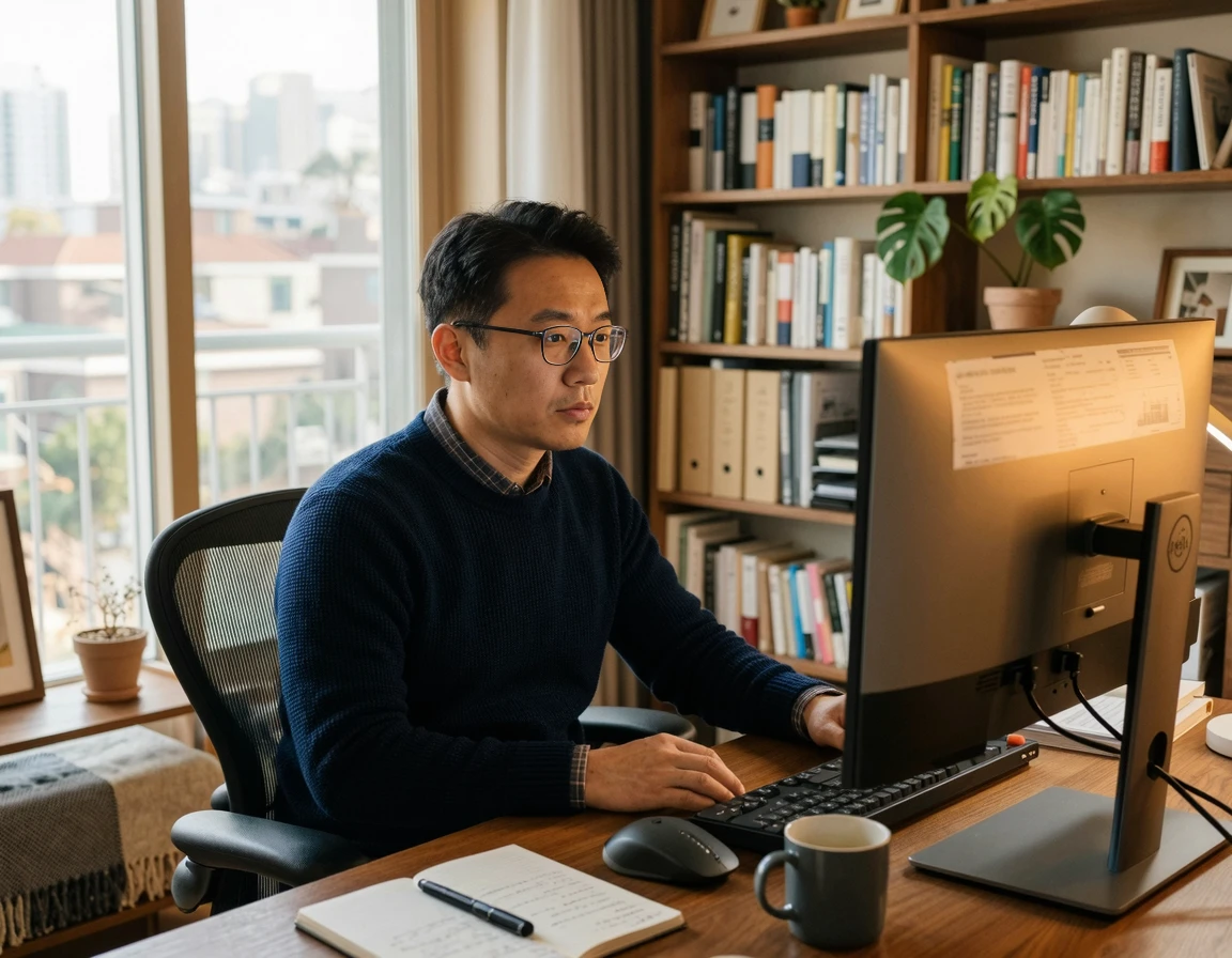 인스타 악플 모욕죄 성립 요건을 확인하는 남성