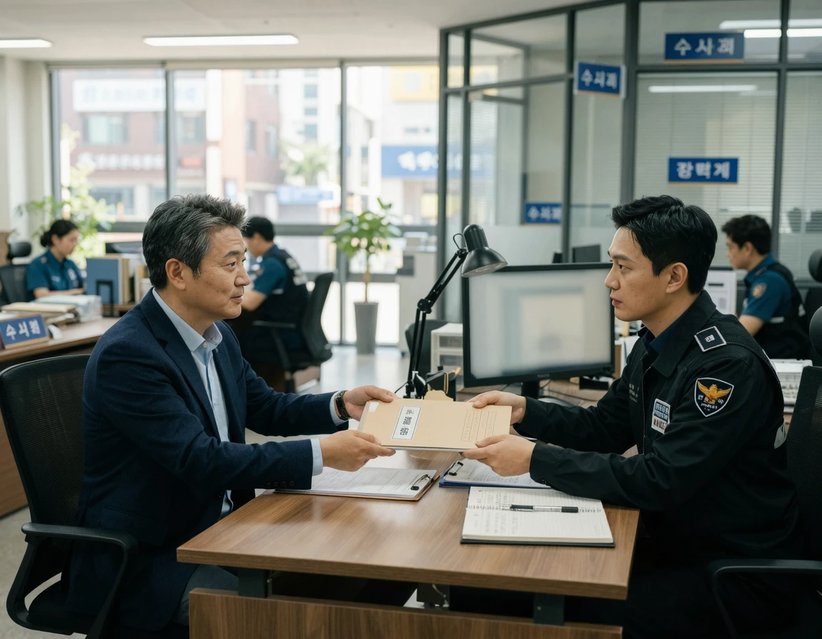 경찰 조사에서 합의서 및 증거 자료 제출